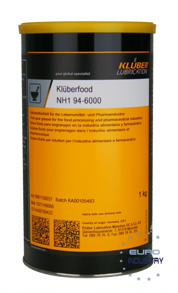 Klüberfood NH1 946000 Grease for the food processing industries 1kg